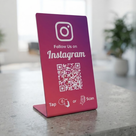Expositor Inteligente NFC - Instagram (Consigue Seguidores)
