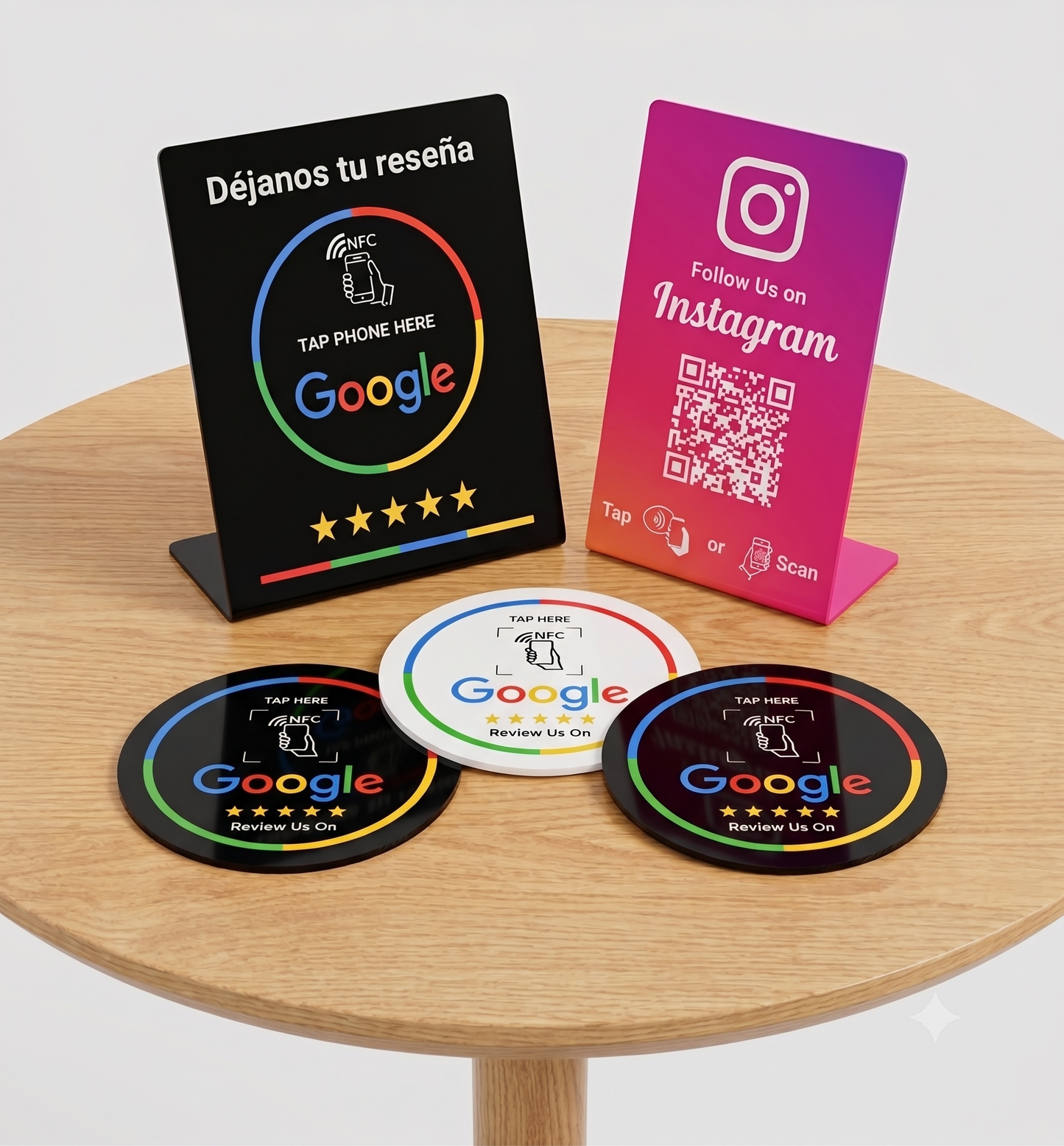 Pack Completo (Google en L + Instagram + Placas Circulares)