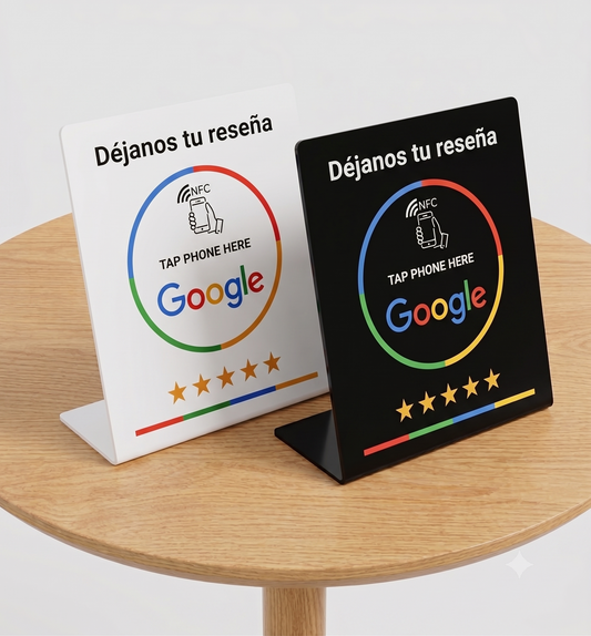 Expositor Inteligente NFC - Reseñas en Google (Modelo L)
